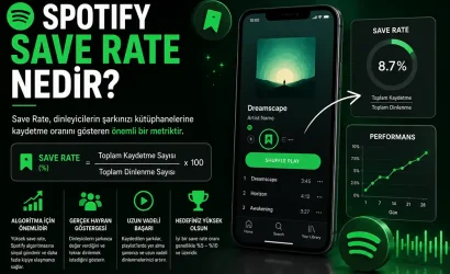 Spotify save rate nedir