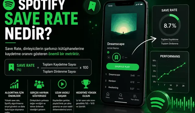 Spotify save rate nedir