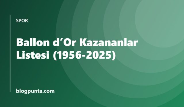 Ballon d’Or kazananlar