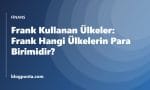 Frank kullanan ülkeler