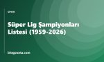 Süper lig şampiyonları
